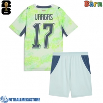 Fotballdrakt Barn Sveits Ruben Vargas #17 Bortedraktsett VM 2026 Kortermet (+ Korte bukser)